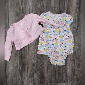 Carter's Child of Mine Baby Girl Floral Dress Size 3-6M